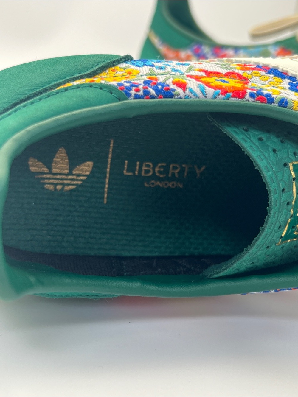 EUC! Adidas x Liberty London SL 72 OG "Collegiate Green" Sneakers Size 9 - Picture 8 of 10